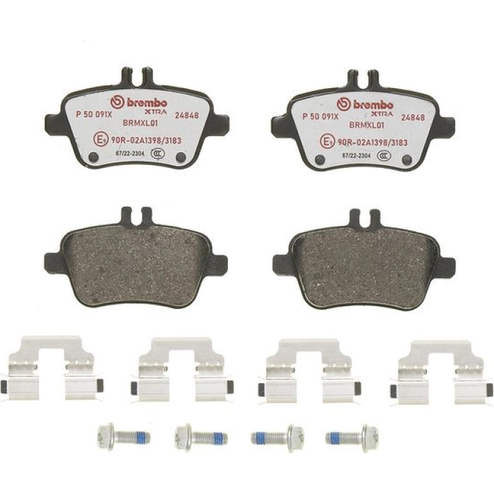 Brembo P 50 091X Bremsbelagsatz, Scheibenbremse XTRA LINE