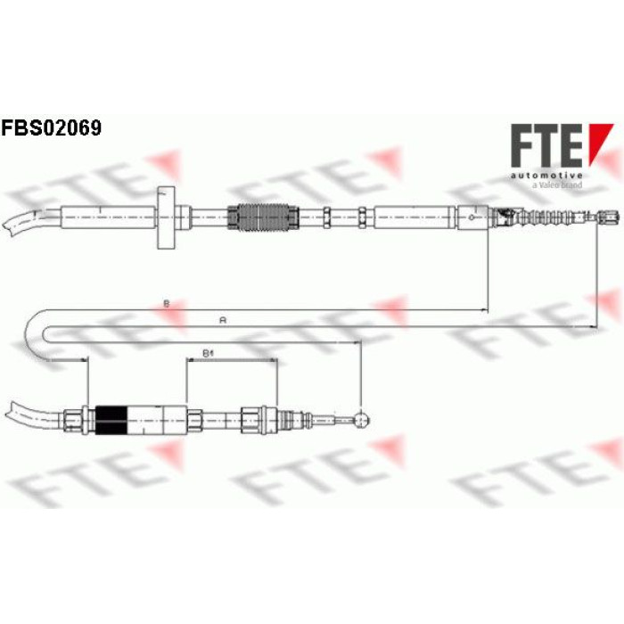 FTE 9250070 Seilzug, Feststellbremse