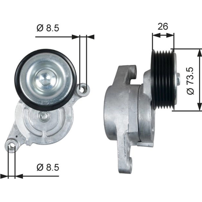Gates T39279 Spannrolle, Keilrippenriemen DriveAlign™ Gates T39279 Spannrolle, Keilrippenriemen DriveAlign™