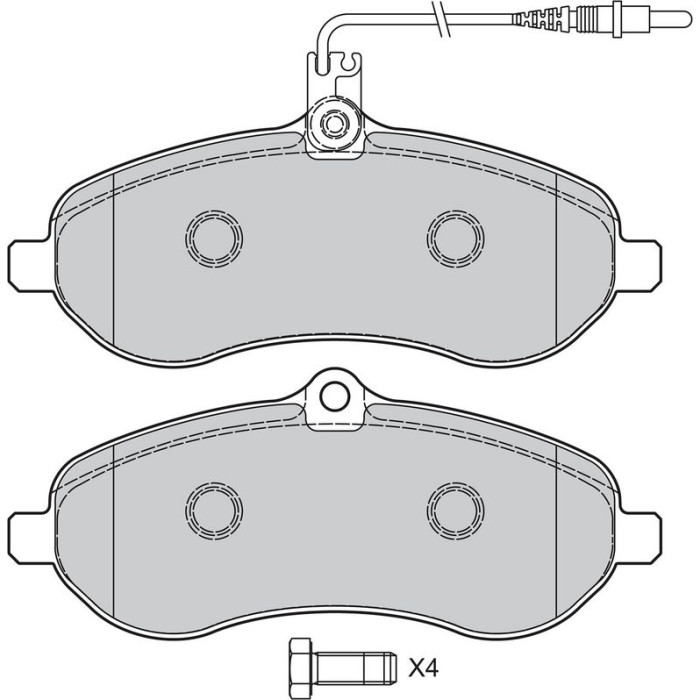 Valeo 598899 Bremsbelagsatz, Scheibenbremse