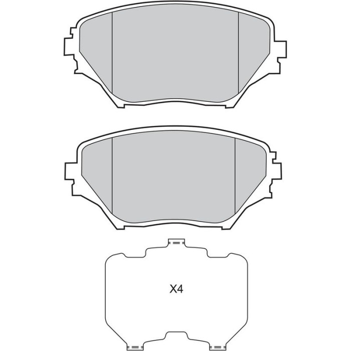 Bremsbelagsatz, Scheibenbremse 598536 Bremsbelagsatz, Scheibenbremse 598536