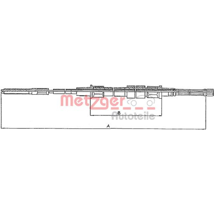 Metzger 10.740 Seilzug, Feststellbremse Metzger 10.740 Seilzug, Feststellbremse