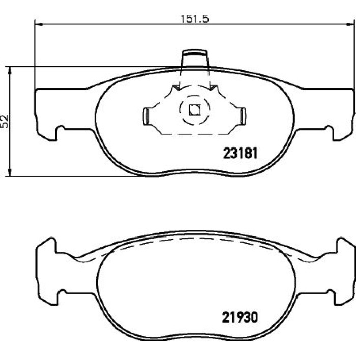 Bremsbelagsatz, Scheibenbremse 8DB 355 008-431 Bremsbelagsatz, Scheibenbremse 8DB 355 008-431