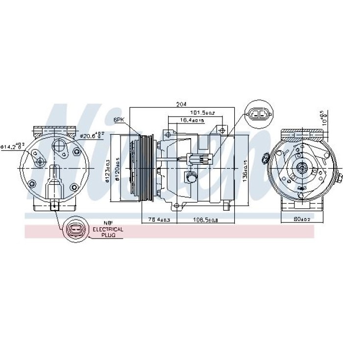 Nissens 89217 Kompressor, Klimaanlage FIRST FIT Nissens 89217 Kompressor, Klimaanlage FIRST FIT