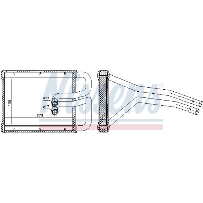 Nissens 77642 Wärmetauscher, Innenraumheizung
