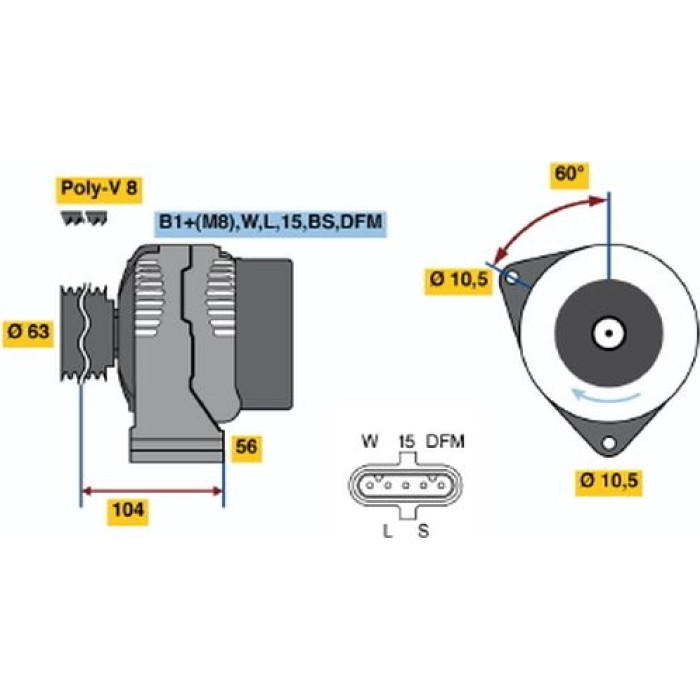 Generator 0 124 655 033