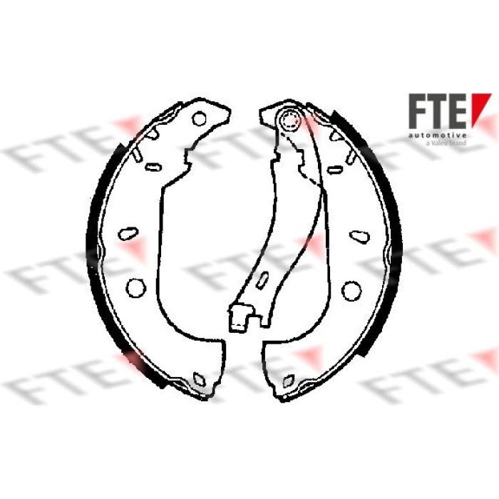 FTE 9100012 Bremsbackensatz