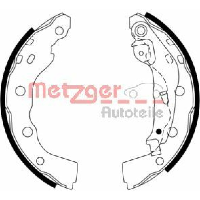 Metzger MG 973 Bremsbackensatz Metzger MG 973 Bremsbackensatz