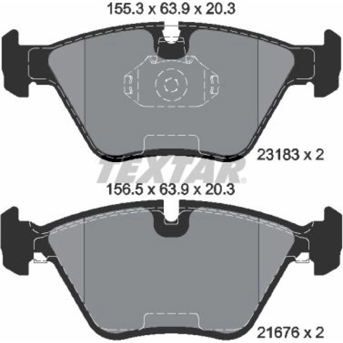 Bremsbelagsatz, Scheibenbremse 2318302