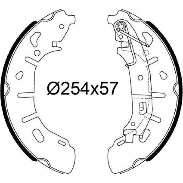 Valeo 564251 Bremsbackensatz Valeo 564251 Bremsbackensatz