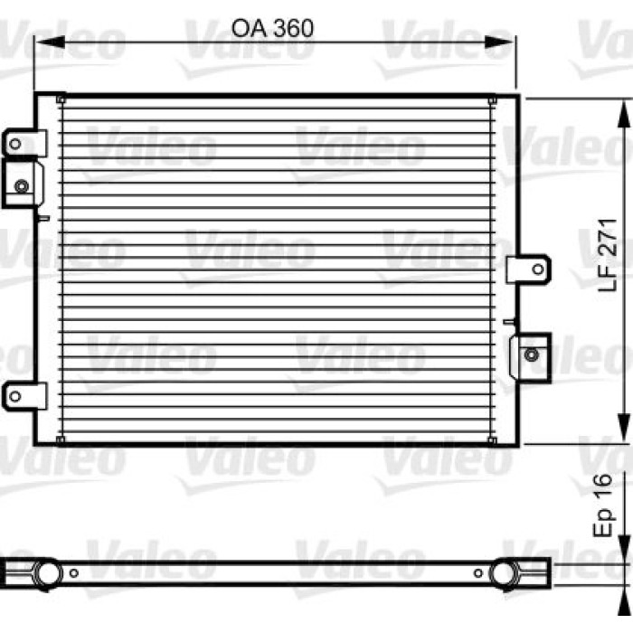 Valeo 814167 Kondensator, Klimaanlage Valeo 814167 Kondensator, Klimaanlage