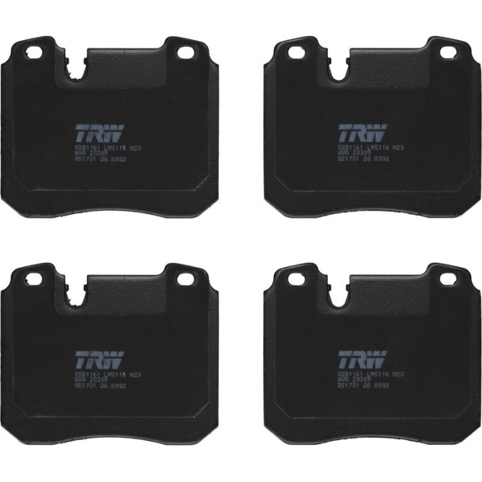 TRW GDB1161 Bremsbelagsatz, Scheibenbremse TRW GDB1161 Bremsbelagsatz, Scheibenbremse