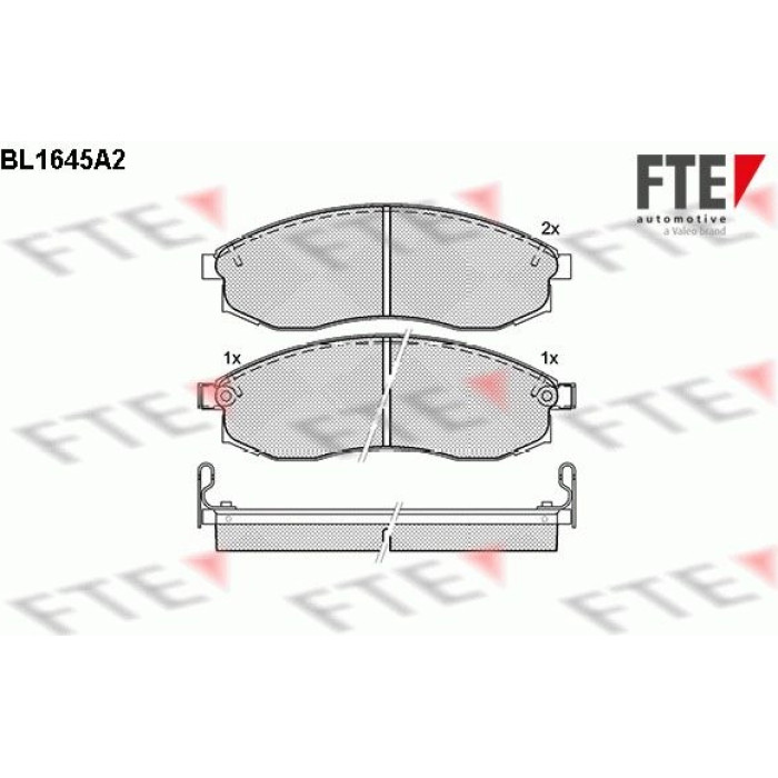 FTE 9010266 Bremsbelagsatz, Scheibenbremse FTE 9010266 Bremsbelagsatz, Scheibenbremse