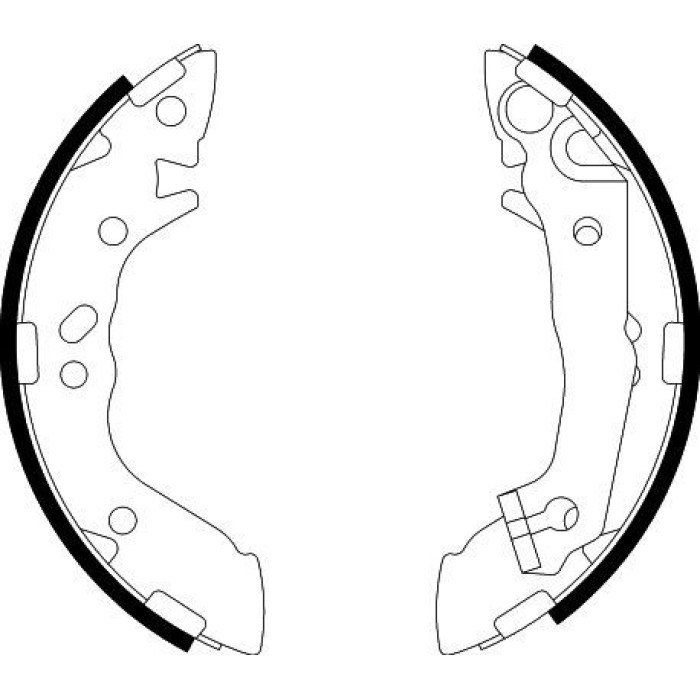 Hella 8DB 355 002-271 Bremsbackensatz Hella 8DB 355 002-271 Bremsbackensatz