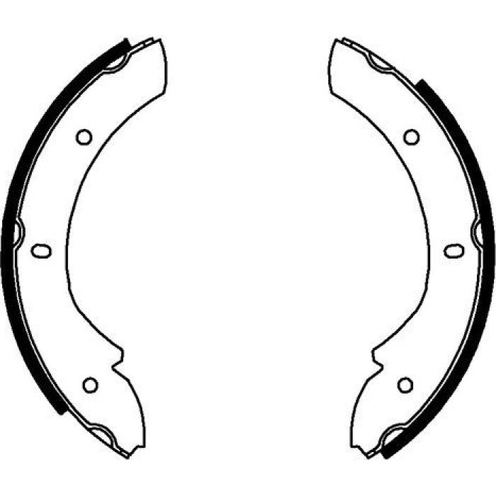 Hella 8DA 355 050-101 Bremsbackensatz, Feststellbremse Hella 8DA 355 050-101 Bremsbackensatz, Feststellbremse