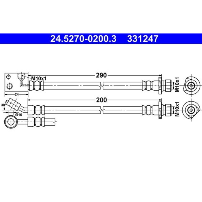 ATE 24.5270-0200.3 Bremsschlauch ATE 24.5270-0200.3 Bremsschlauch
