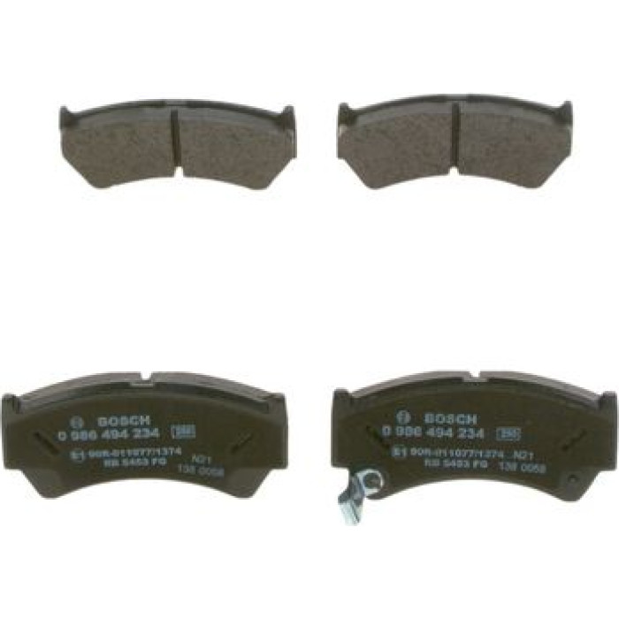 BOSCH 0 986 494 234 Bremsbelagsatz, Scheibenbremse BOSCH 0 986 494 234 Bremsbelagsatz, Scheibenbremse