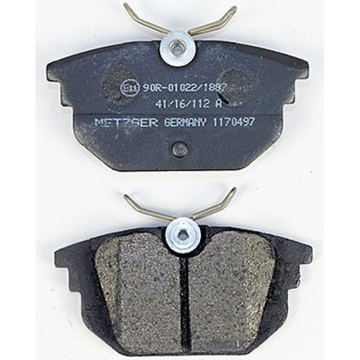 Metzger 1170497 Bremsbelagsatz, Scheibenbremse