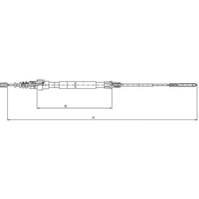 Textar 44003500 Seilzug, Feststellbremse
