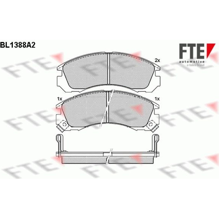FTE 9010160 Bremsbelagsatz, Scheibenbremse FTE 9010160 Bremsbelagsatz, Scheibenbremse