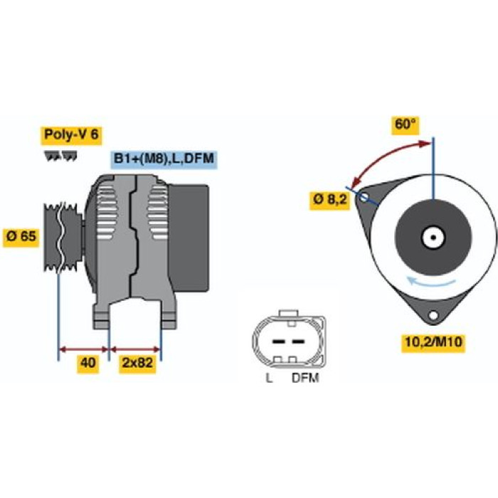 BOSCH 0 124 515 040 Generator