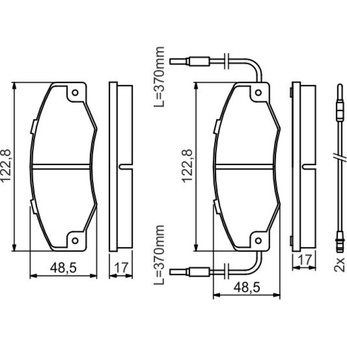BOSCH 0 986 460 953 Bremsbelagsatz, Scheibenbremse BOSCH 0 986 460 953 Bremsbelagsatz, Scheibenbremse