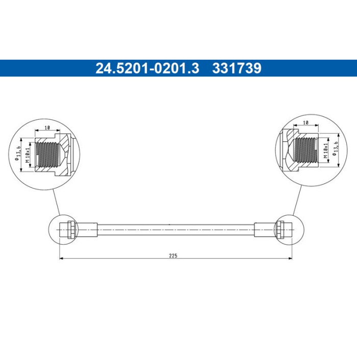 Bremsschlauch 24.5201-0201.3