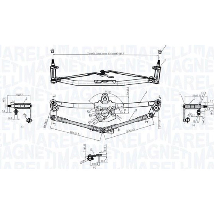 Magneti Marelli 085570190010 Wischergestänge