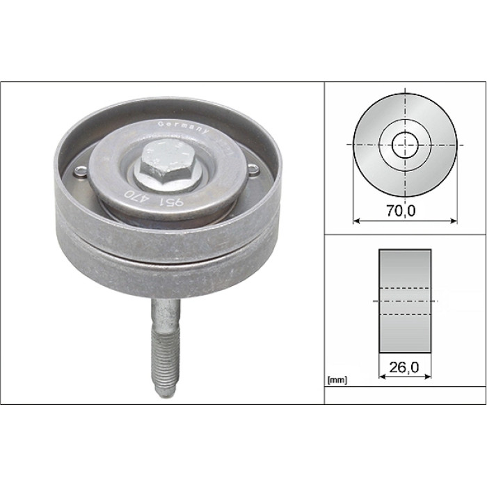 INA 532 0596 10 Umlenkrolle/Führungsrolle, Keilrippenriemen INA 532 0596 10 Umlenkrolle/Führungsrolle, Keilrippenriemen
