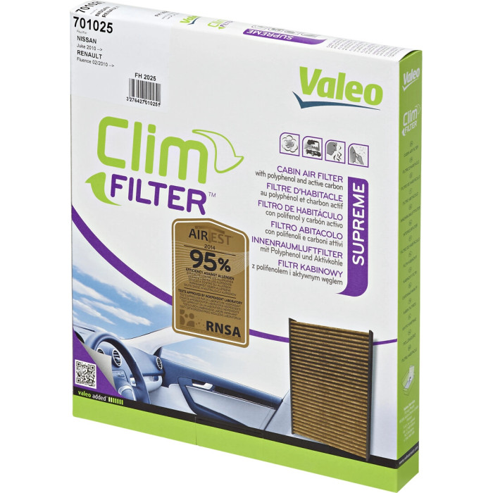 Valeo 701025 Filter, Innenraumluft PROTECT MAX Valeo 701025 Filter, Innenraumluft PROTECT MAX