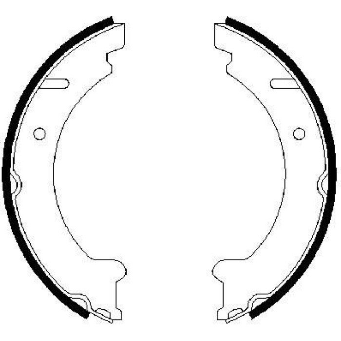 BOSCH 0 986 487 548 Bremsbackensatz, Feststellbremse