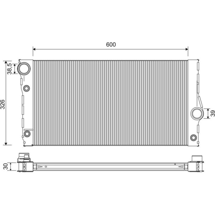 Valeo 701271 Kühler, Motorkühlung