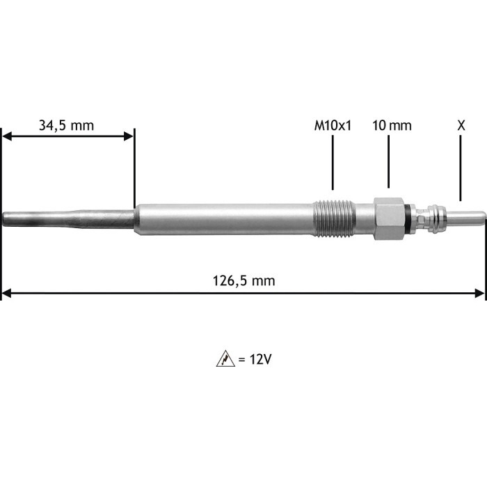 Valeo 345122 Glühkerze Valeo 345122 Glühkerze