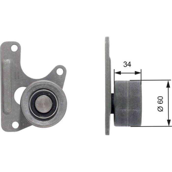 Gates T42068 Umlenkrolle/Führungsrolle, Zahnriemen PowerGrip™