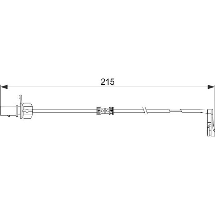BOSCH 1 987 474 489 Warnkontakt, Bremsbelagverschleiß BOSCH 1 987 474 489 Warnkontakt, Bremsbelagverschleiß