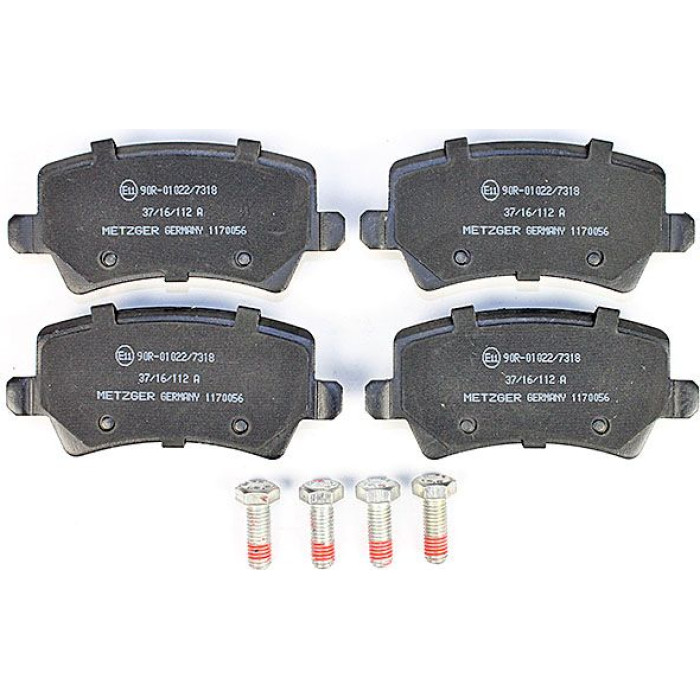 Metzger 1170056 Bremsbelagsatz, Scheibenbremse Metzger 1170056 Bremsbelagsatz, Scheibenbremse