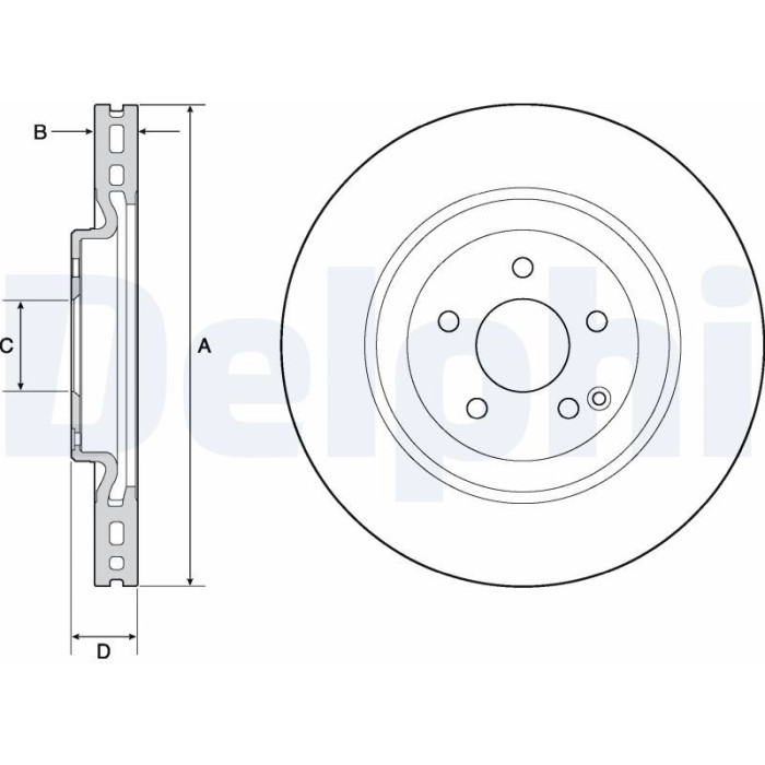 Delphi BG9144C Bremsscheibe