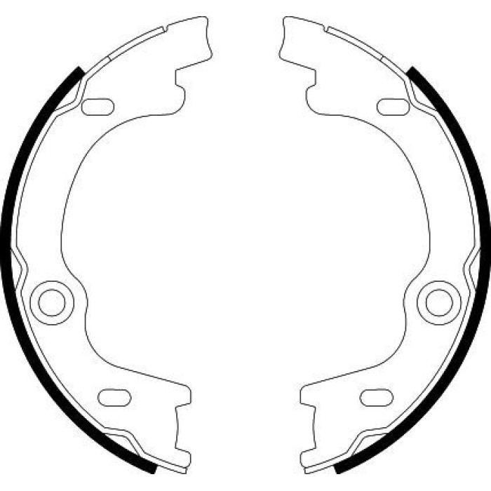 Hella 8DA 355 050-881 Bremsbackensatz, Feststellbremse Hella 8DA 355 050-881 Bremsbackensatz, Feststellbremse