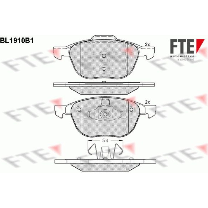 FTE 9010500 Bremsbelagsatz, Scheibenbremse FTE 9010500 Bremsbelagsatz, Scheibenbremse