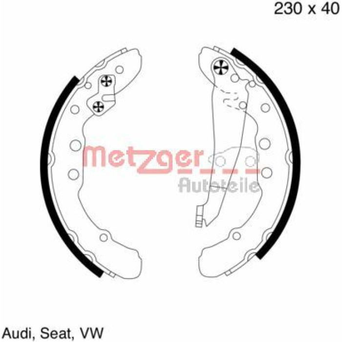 Bremsbackensatz MG 572 Bremsbackensatz MG 572