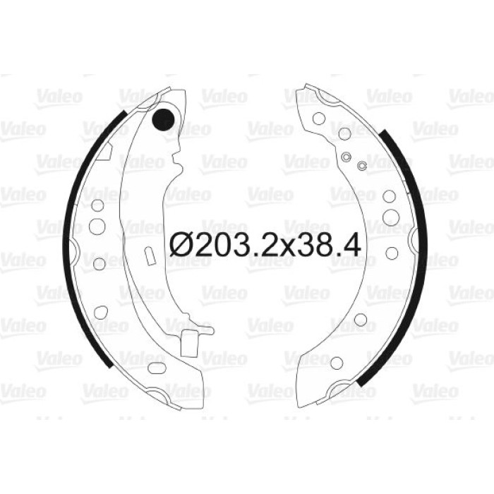 Valeo 564097 Bremsbackensatz Valeo 564097 Bremsbackensatz