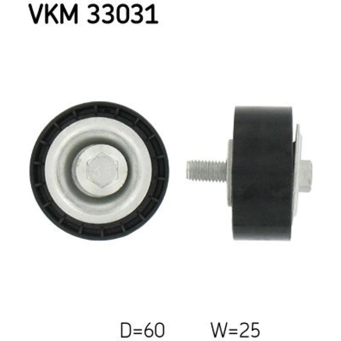 SKF VKM 33031 Umlenkrolle/Führungsrolle, Keilrippenriemen SKF VKM 33031 Umlenkrolle/Führungsrolle, Keilrippenriemen