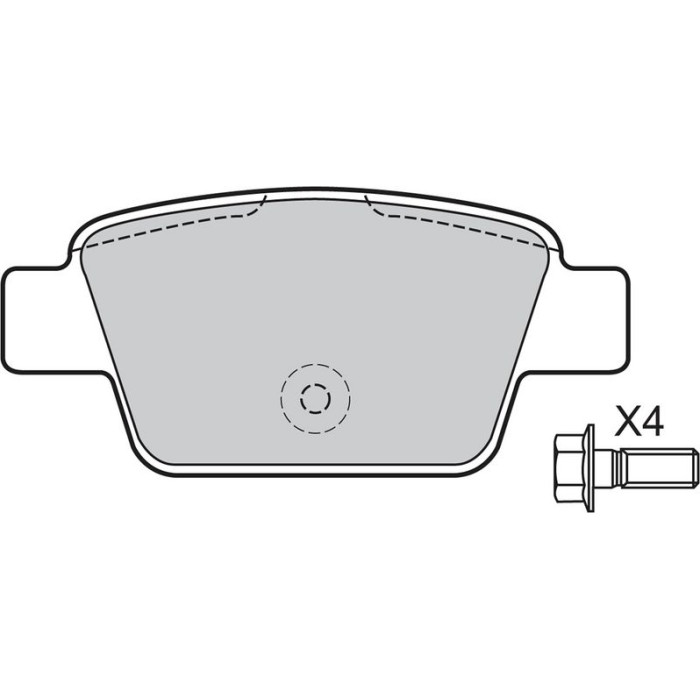 Valeo 598633 Bremsbelagsatz, Scheibenbremse Valeo 598633 Bremsbelagsatz, Scheibenbremse