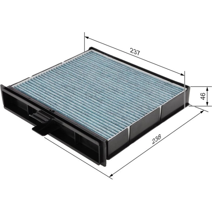 BOSCH 0 986 628 527 Innenraumfilter BOSCH 0 986 628 527 Innenraumfilter