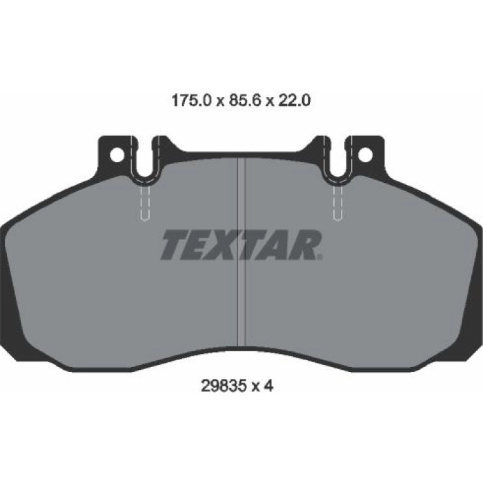 Textar 2983506 Bremsbelagsatz, Scheibenbremse Textar 2983506 Bremsbelagsatz, Scheibenbremse