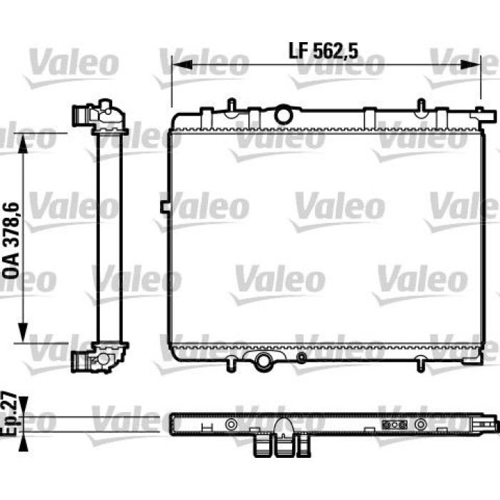 Valeo 732893 Kühler, Motorkühlung Valeo 732893 Kühler, Motorkühlung