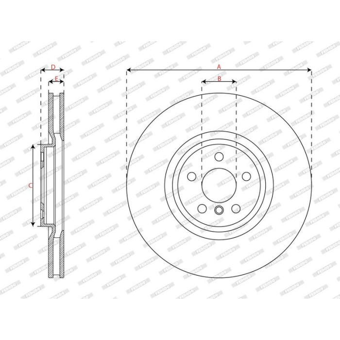 Ferodo DDF3025LC-1 Bremsscheibe PREMIER Ferodo DDF3025LC-1 Bremsscheibe PREMIER