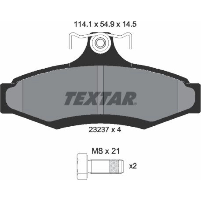 Textar 2323701 Bremsbelagsatz, Scheibenbremse Textar 2323701 Bremsbelagsatz, Scheibenbremse