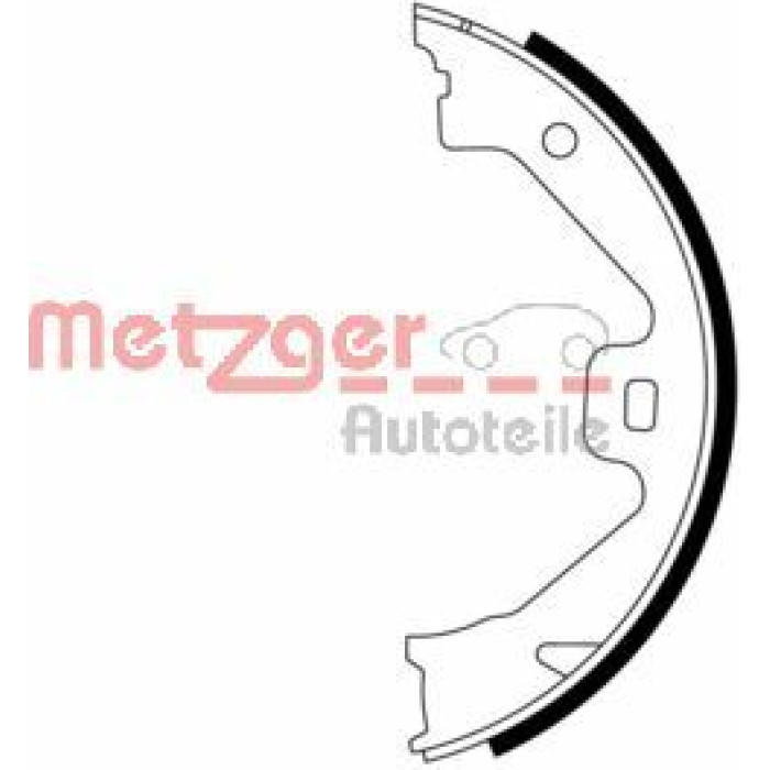 Metzger MG 969 Bremsbackensatz, Feststellbremse Metzger MG 969 Bremsbackensatz, Feststellbremse