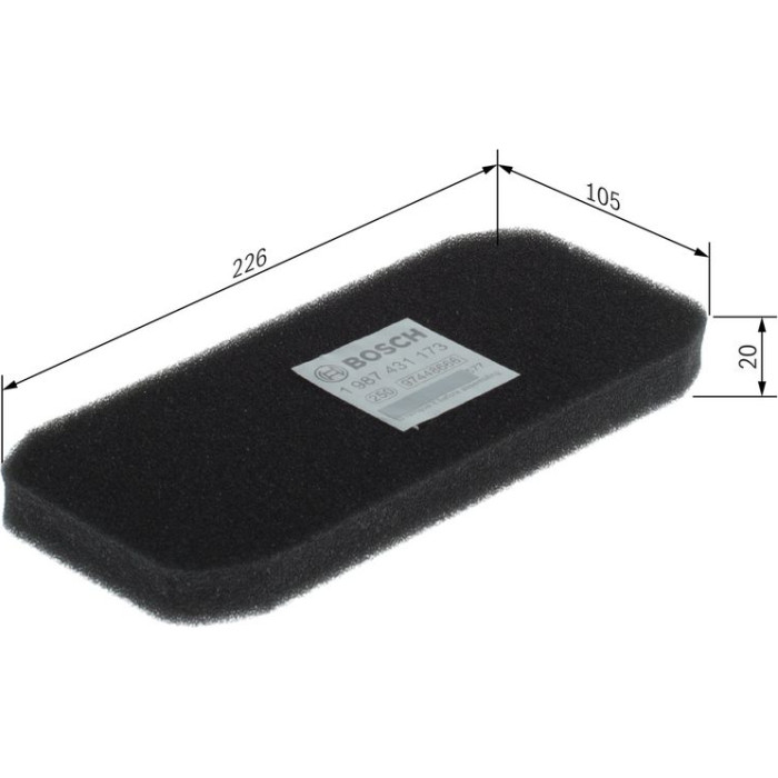 BOSCH 1 987 431 173 Innenraumfilter BOSCH 1 987 431 173 Innenraumfilter